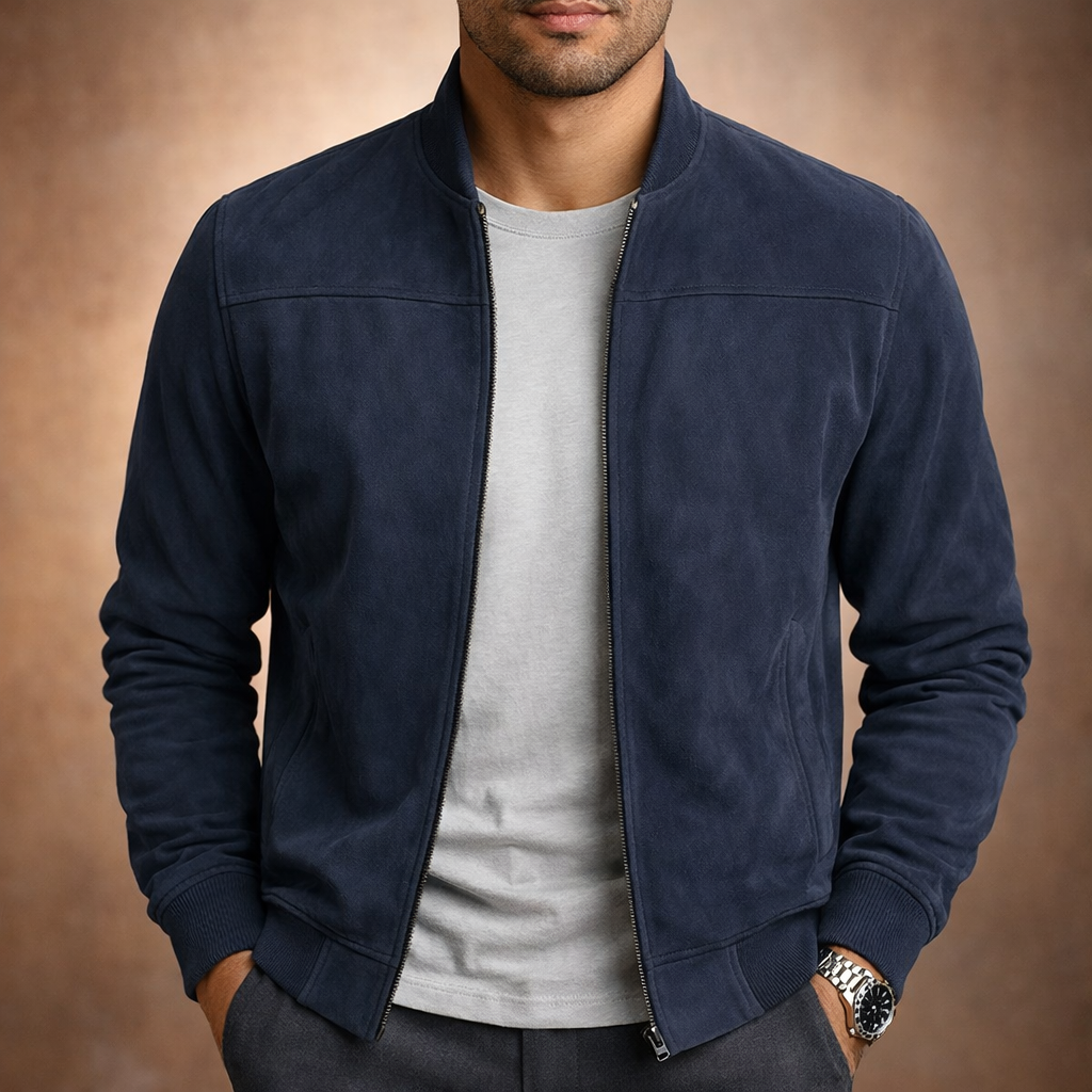 Jules | Elegante Giacca in Suede per Uomo