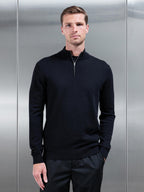 Laurent | Maglione Mezza Zip Elegante