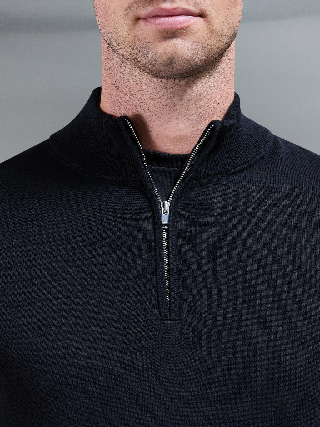 Laurent | Maglione Mezza Zip Elegante