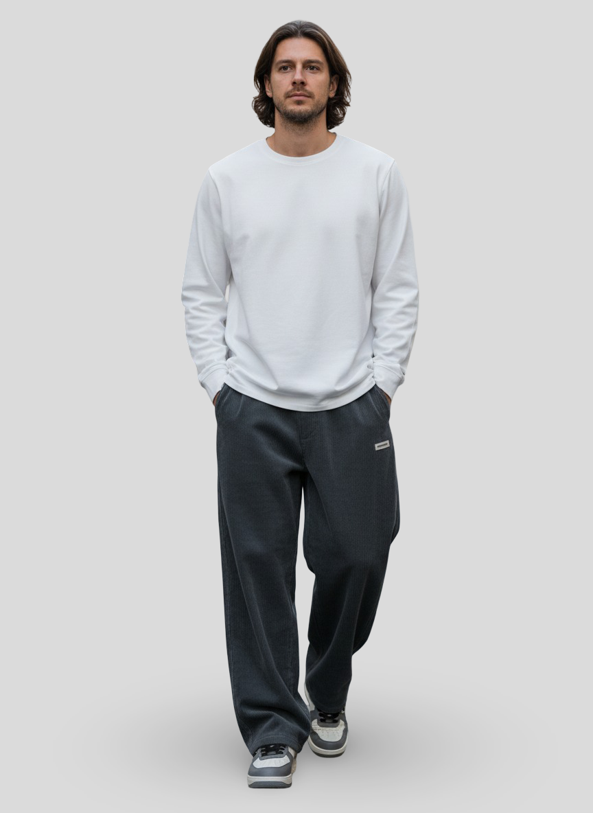 Lucas | Pantaloni in Velluto a Coste Larga