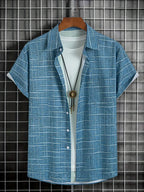 Camicia Haroyan con motivo a righe a quadri alla moda