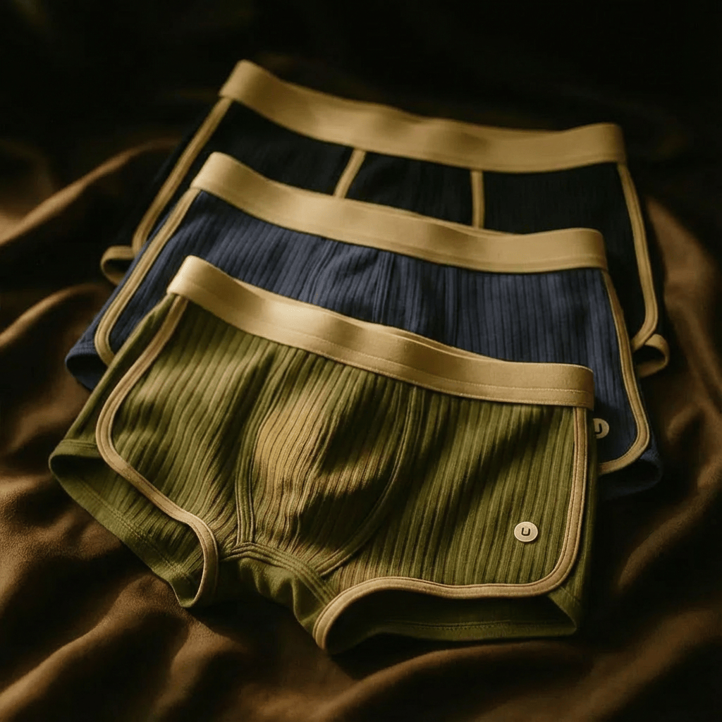 Set di boxer in cotone a coste Zalecta (3 pezzi)