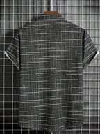 Camicia Haroyan con motivo a righe a quadri alla moda