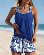Marie | Tankini stampato a due pezzi