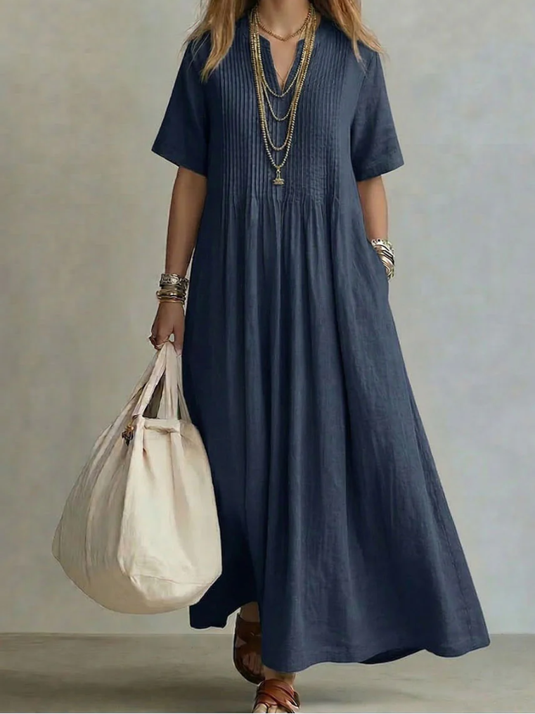 Manon | Abito plissettato fluido ed elegante