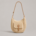 Valentina | Borsa a Spalla Intrecciata da Ogni Giorno Beige