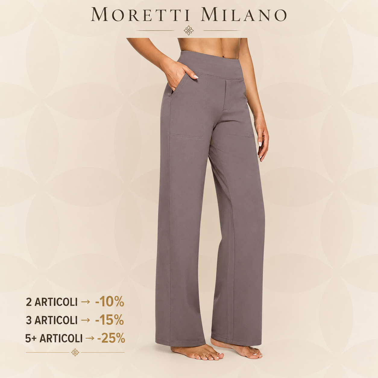 Moretti Milano | Sofia – Pantaloni Stretch Comodi