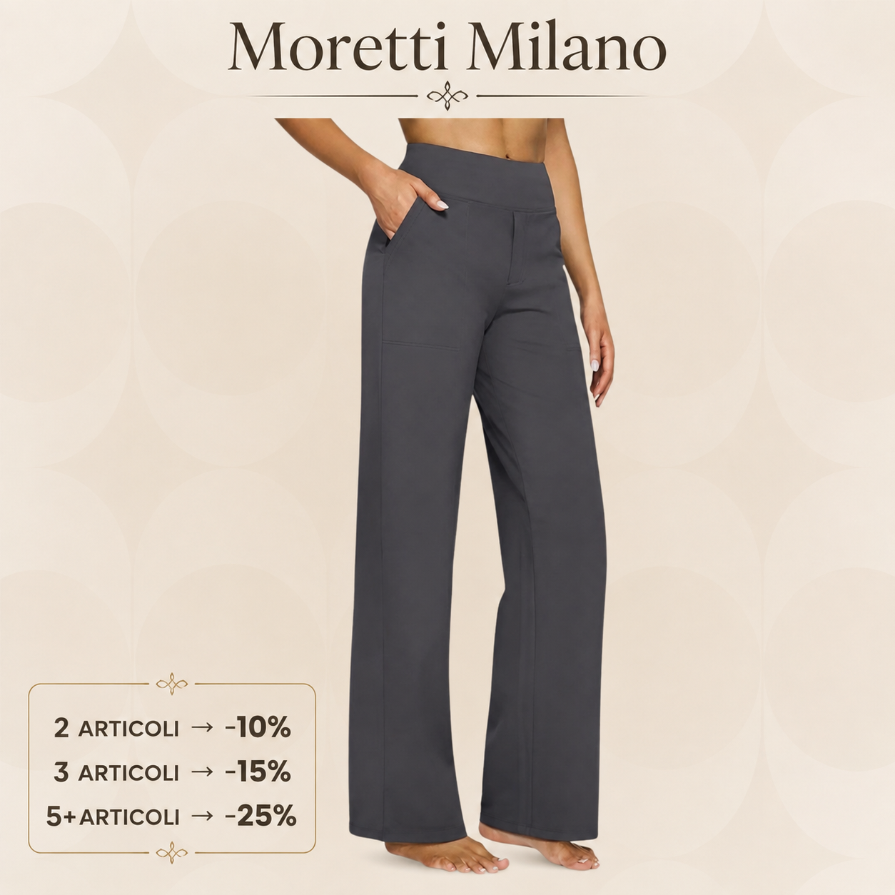 Moretti Milano | Sofia – Pantaloni Stretch Comodi