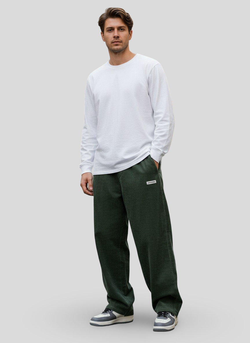 Lucas | Pantaloni in Velluto a Coste Larga