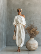 Set in Lino Off-Shoulder
