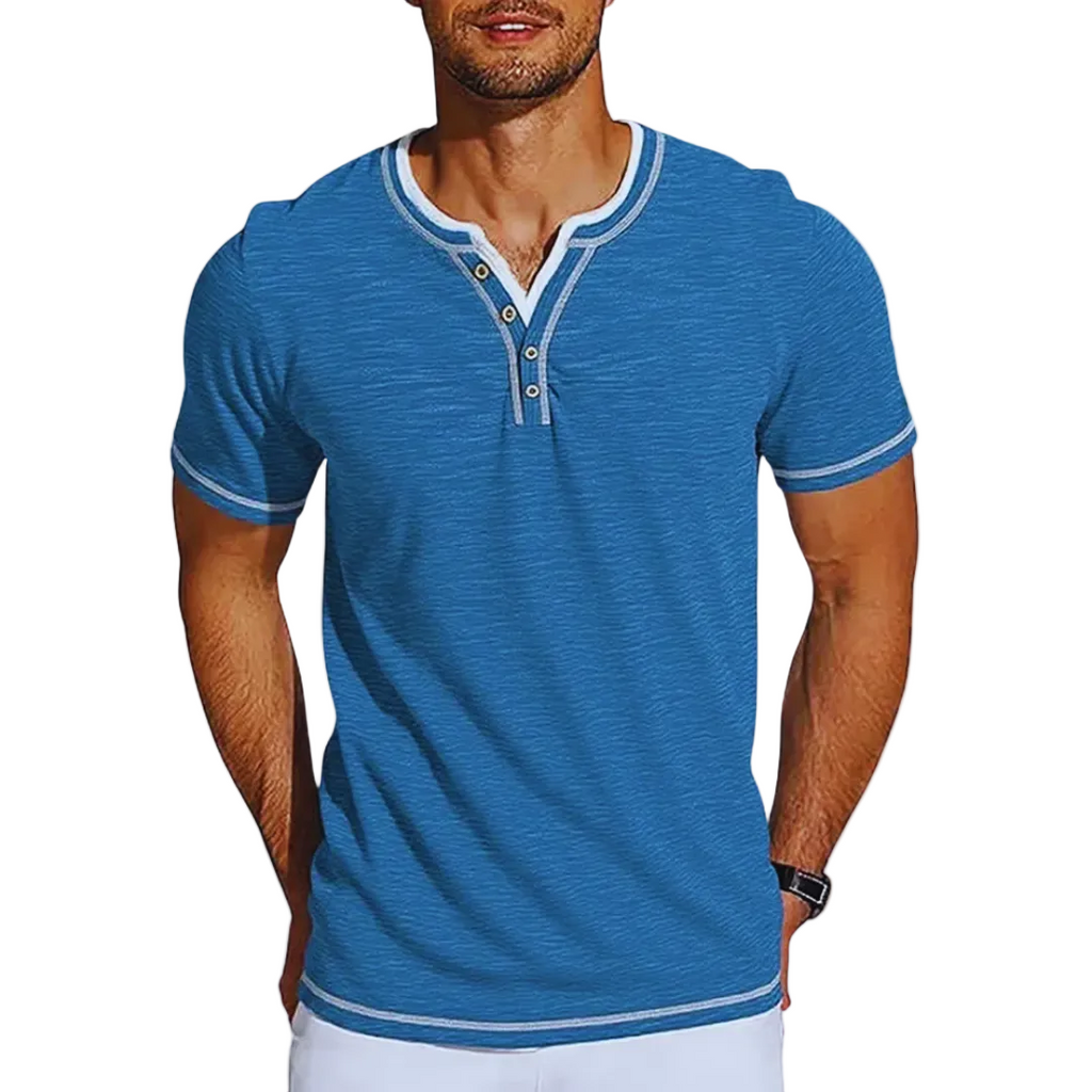 Finn | T-shirt Henley Elegante