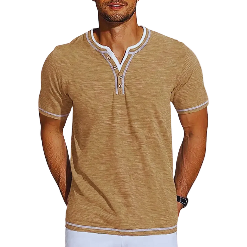 Finn | T-shirt Henley Elegante