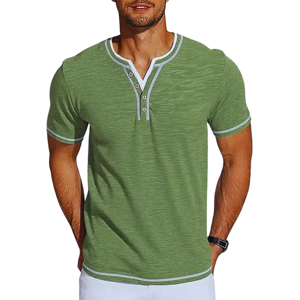 Finn | T-shirt Henley Elegante