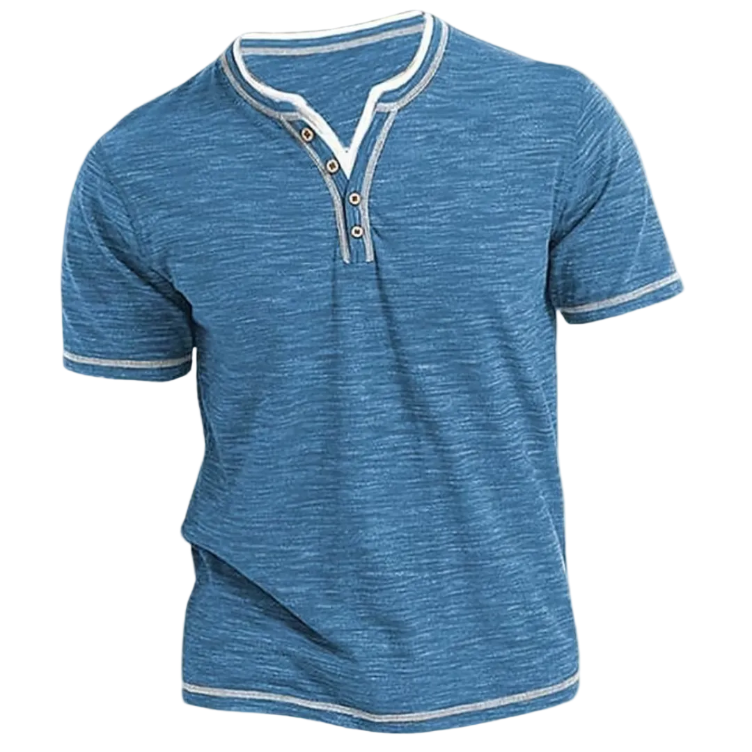 Finn | T-shirt Henley Elegante