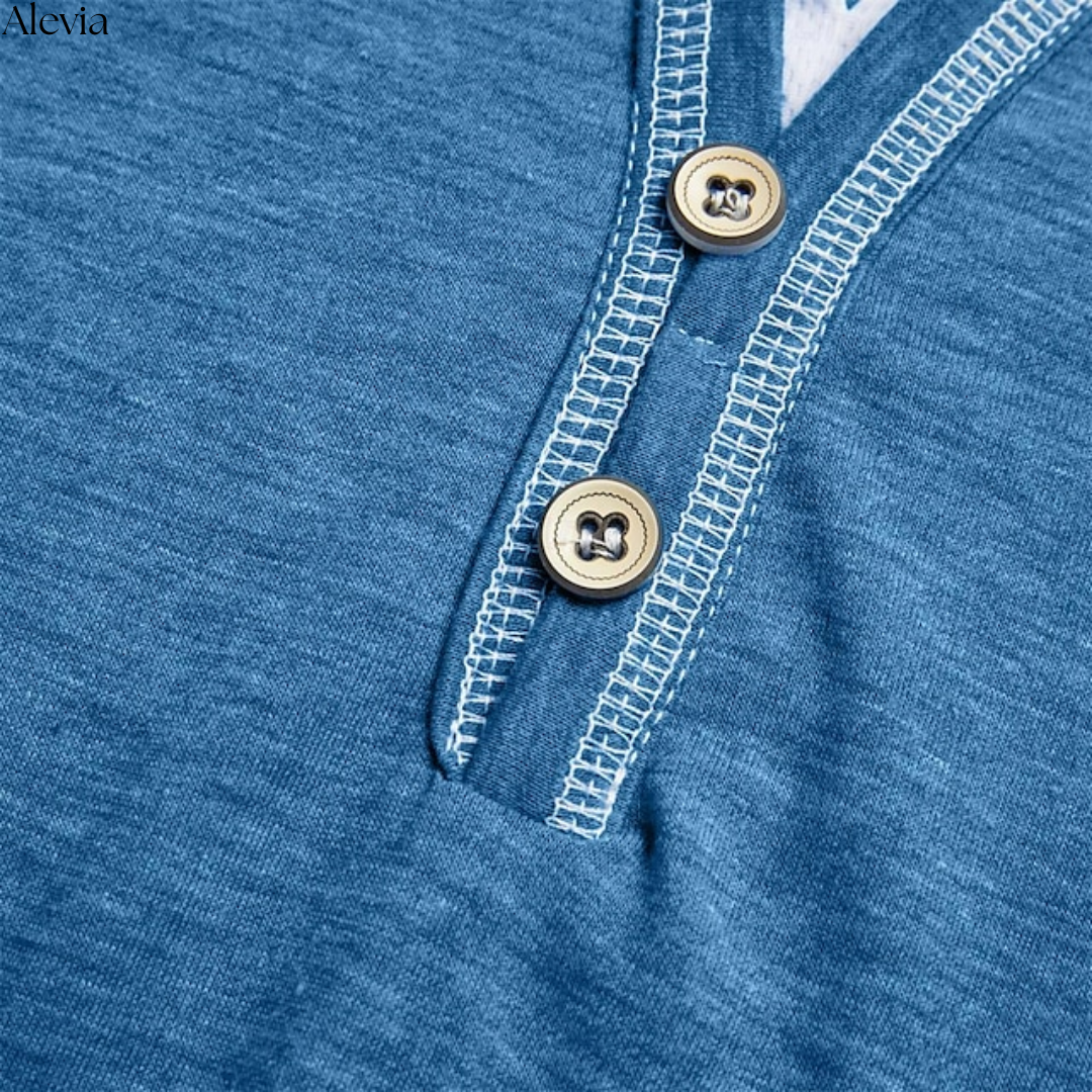 Finn | T-shirt Henley Elegante