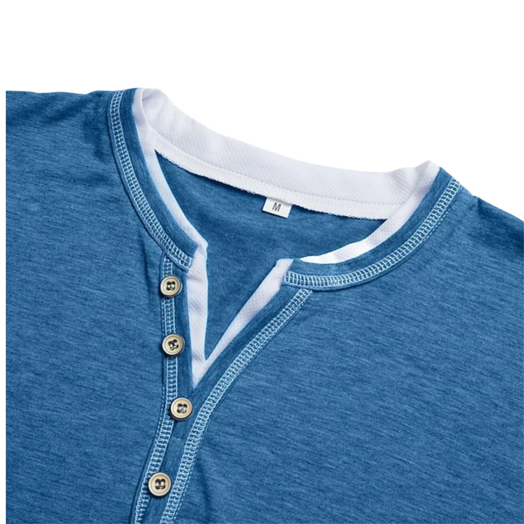 Finn | T-shirt Henley Elegante