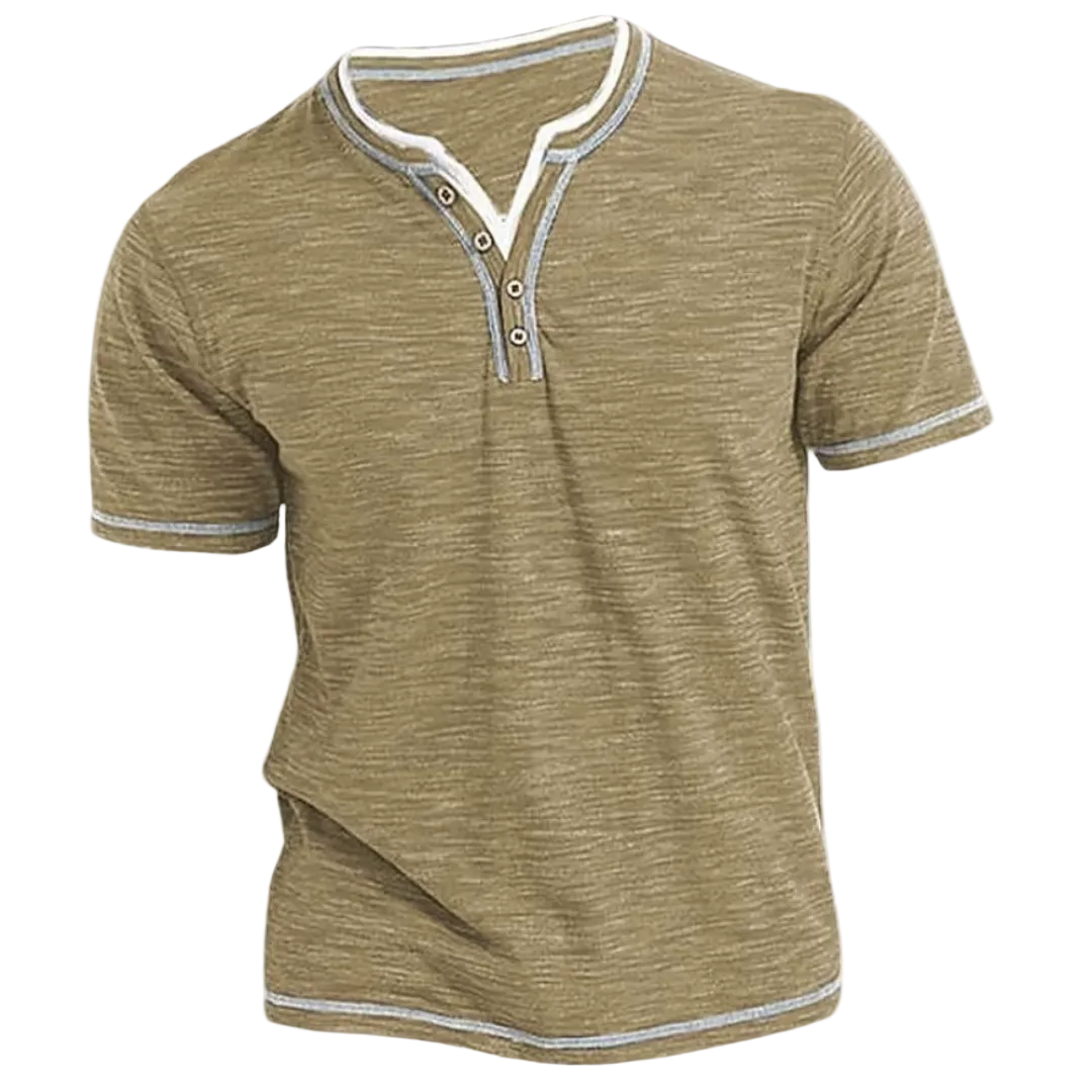 Finn | T-shirt Henley Elegante