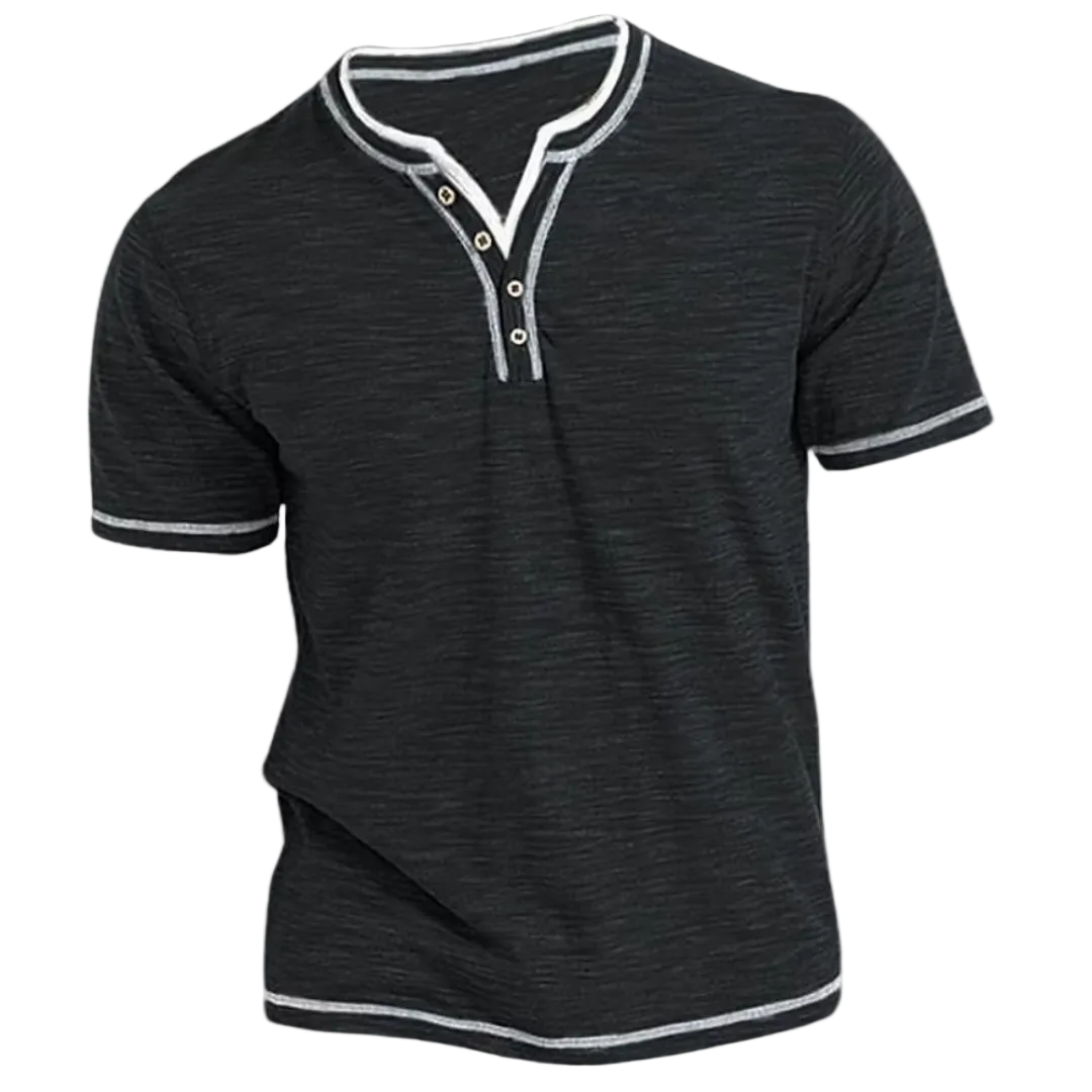Finn | T-shirt Henley Elegante
