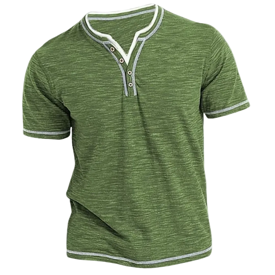 Finn | T-shirt Henley Elegante