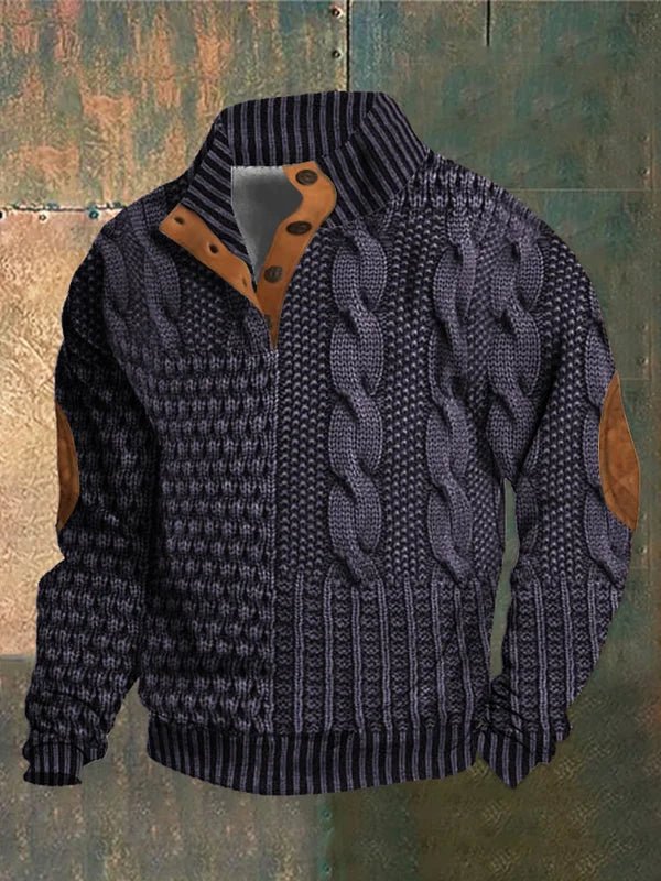 Maglione Vintage André per Uomini - Pullover Retro Classico