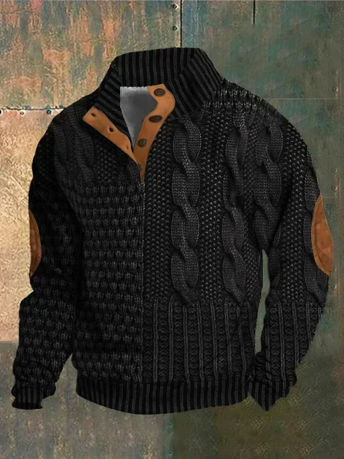 Maglione Vintage André per Uomini - Pullover Retro Classico