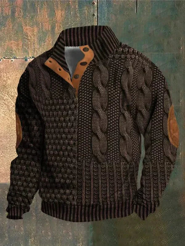 Maglione Vintage André per Uomini - Pullover Retro Classico