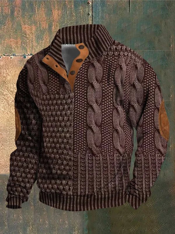 Maglione Vintage André per Uomini - Pullover Retro Classico