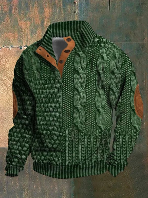 Maglione Vintage André per Uomini - Pullover Retro Classico
