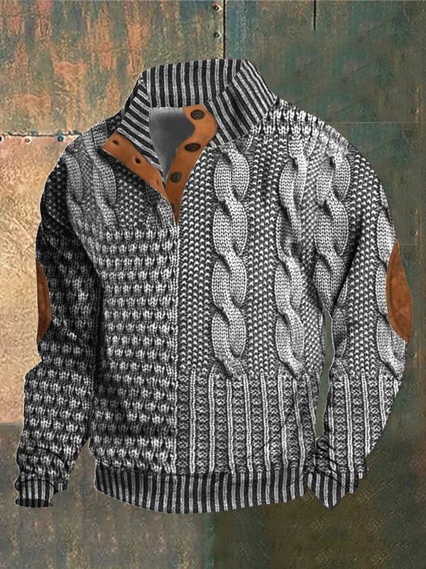Maglione Vintage André per Uomini - Pullover Retro Classico