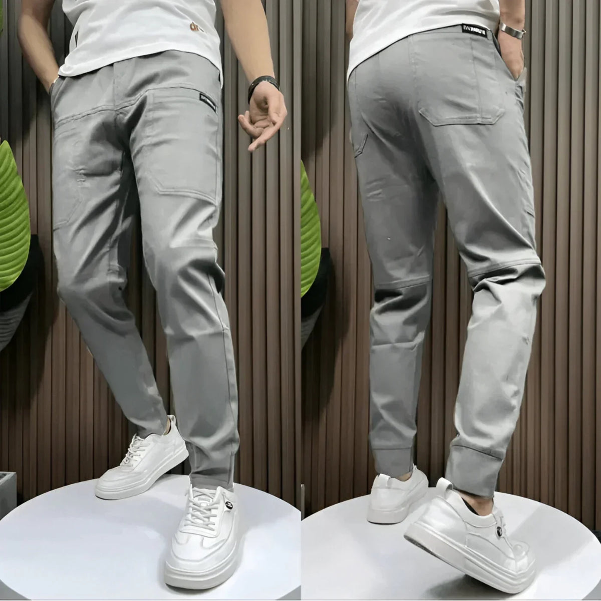 Zalecta | Pantaloni Cargo Moderni Stretch