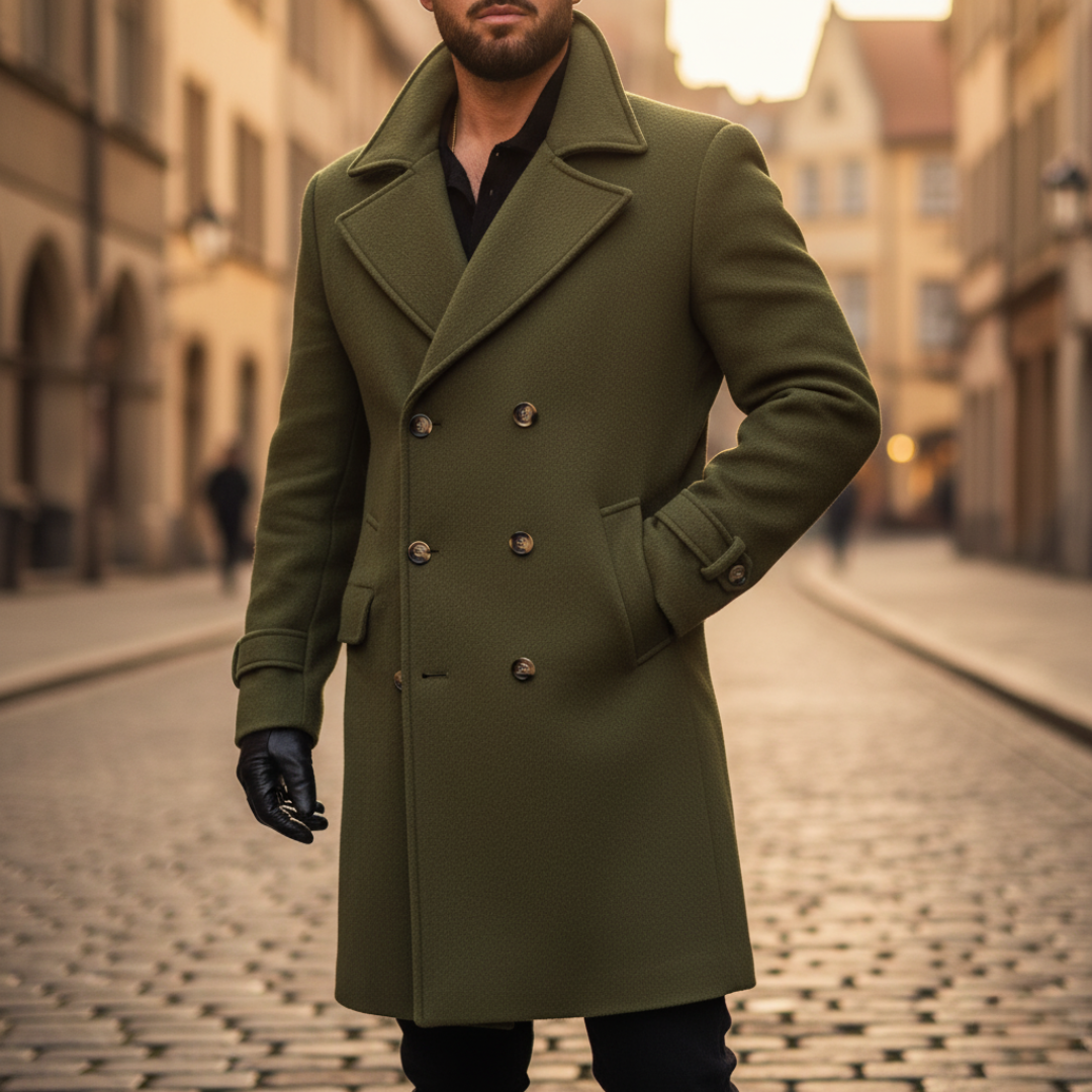 Edizione Limitata: Cappotto Classico da Uomo in Ricca Miscela di Lana