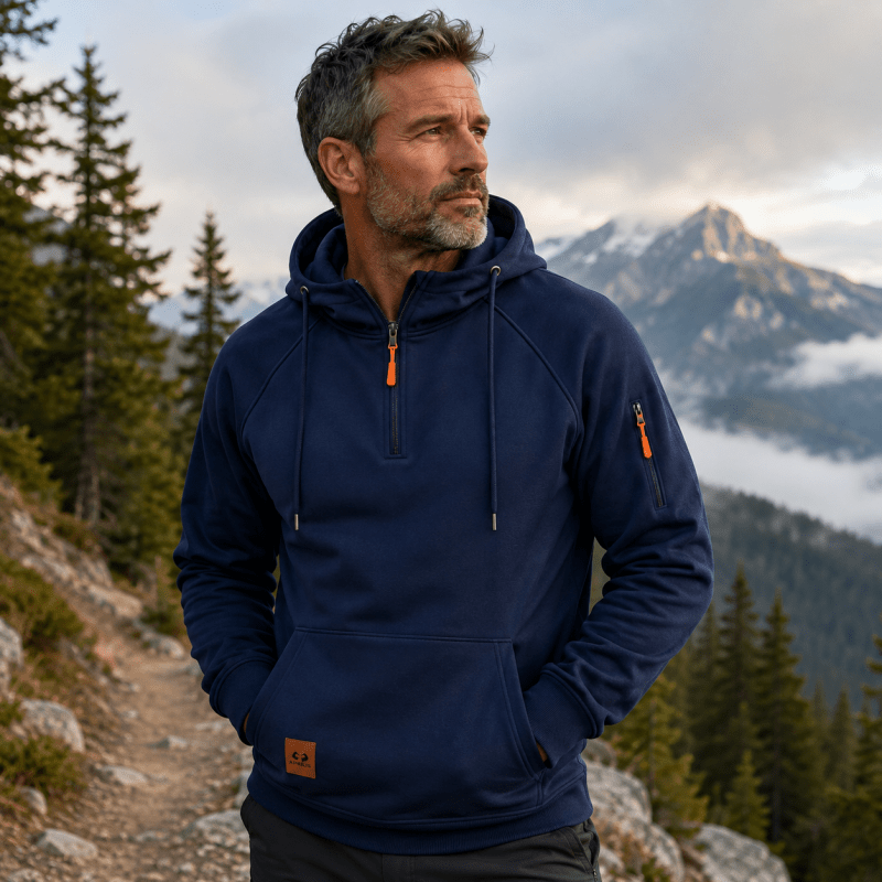 Mathieu | Felpa con zip Premium
