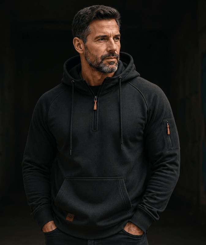 Mathieu | Felpa con zip Premium