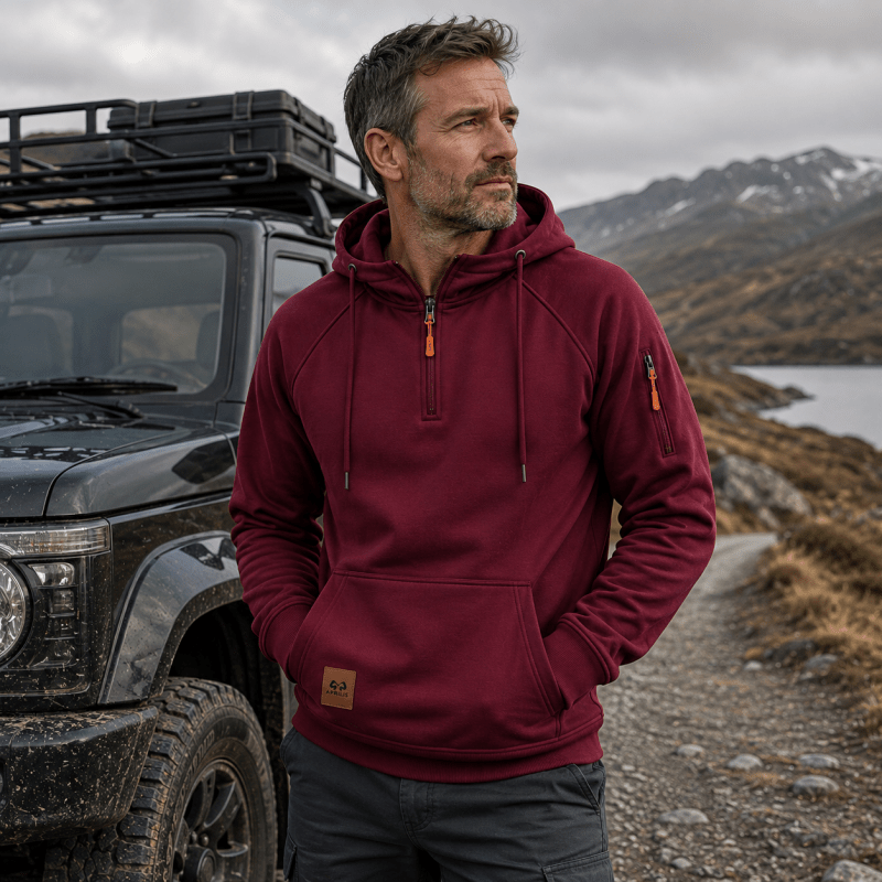 Mathieu | Felpa con zip Premium