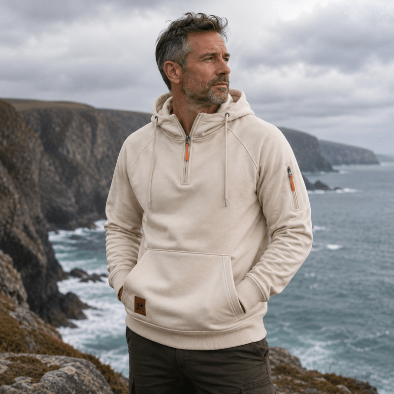Mathieu | Felpa con zip Premium