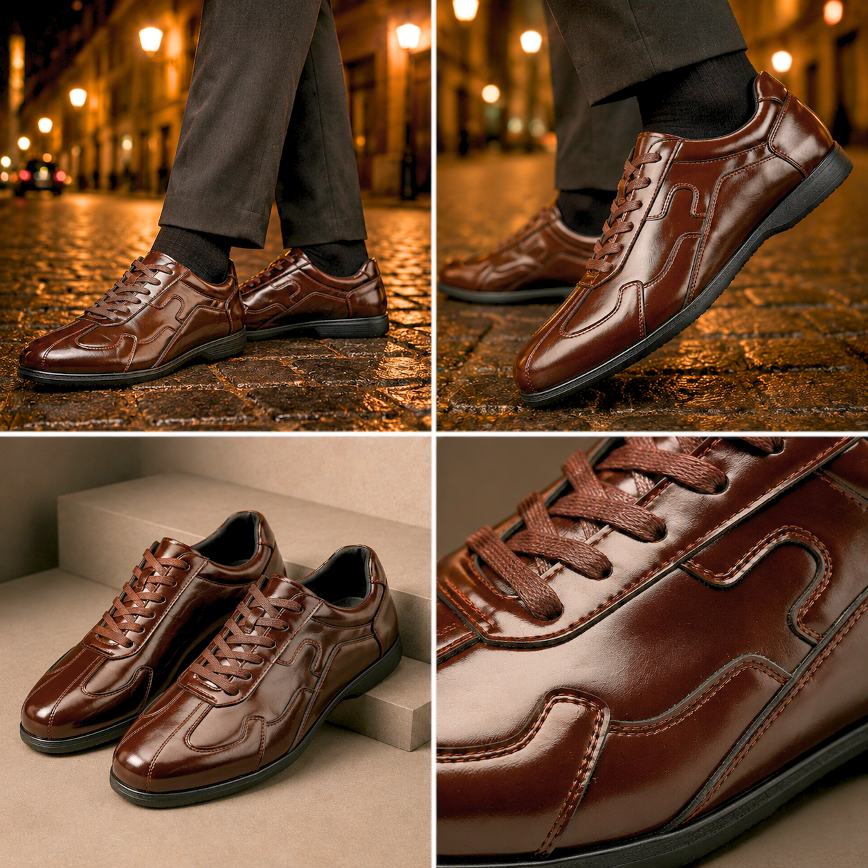 Hendrik | Sneakers in pelle per uomini