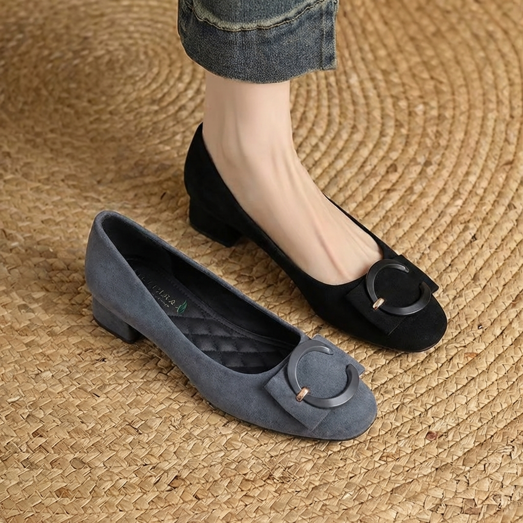 Ballerine in Pelle Scamosciata Elisé