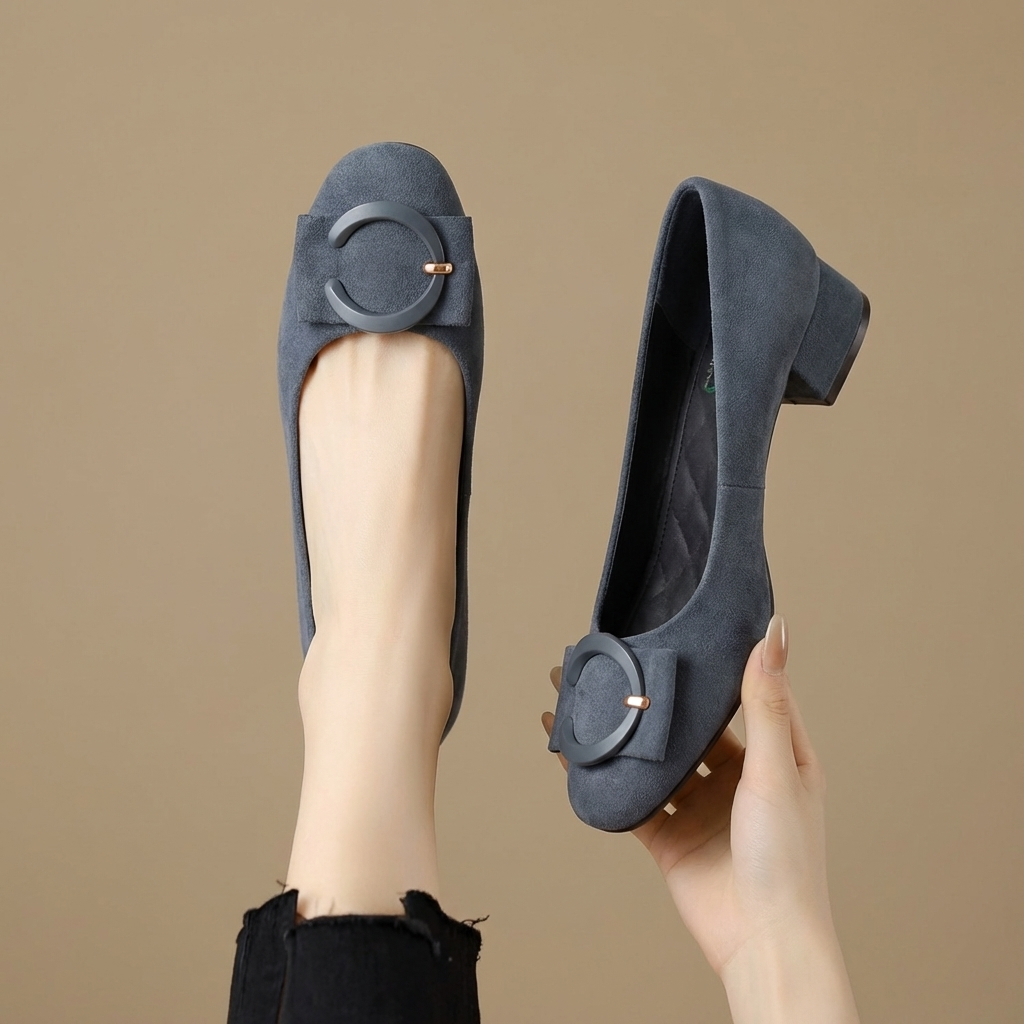 Ballerine in Pelle Scamosciata Elisé