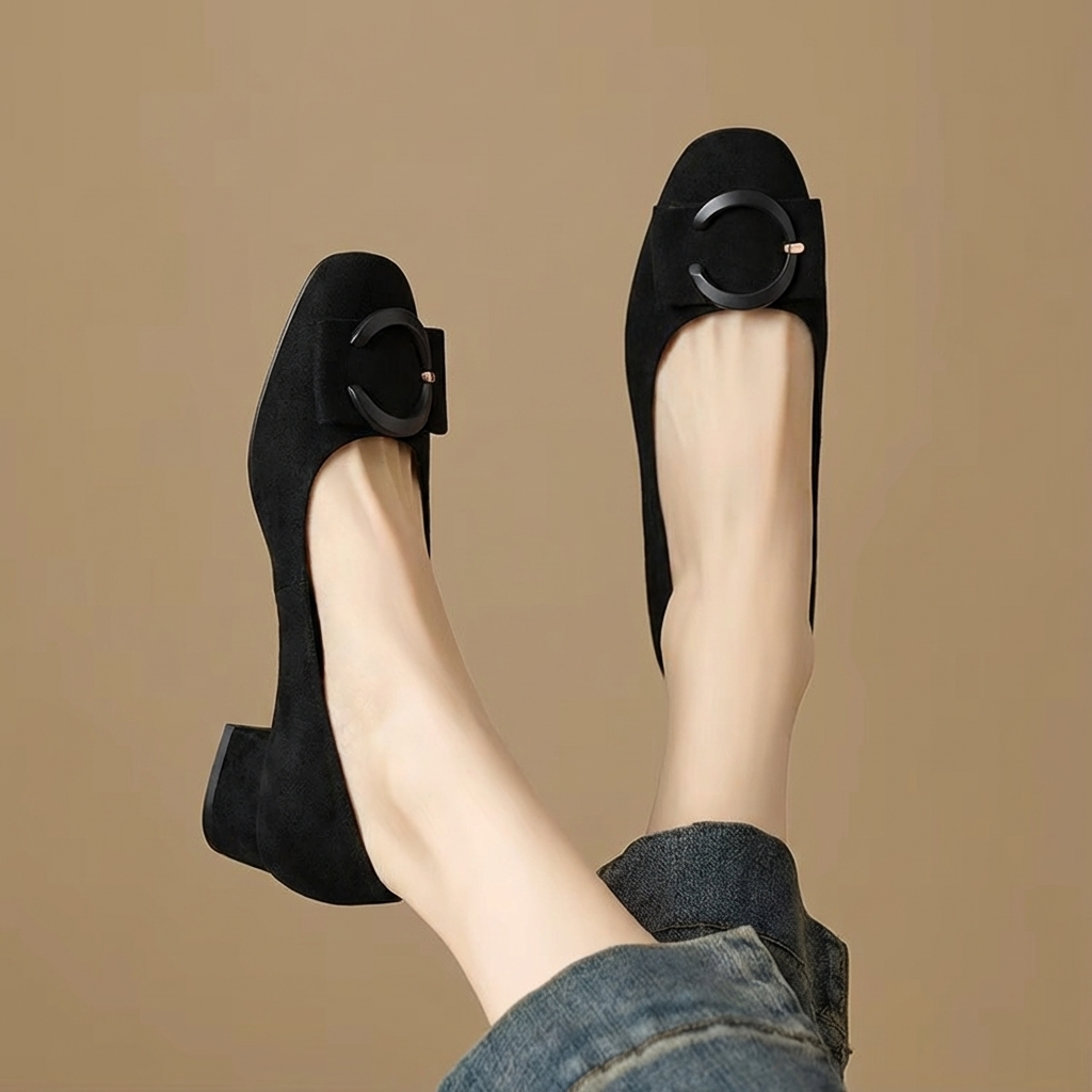 Ballerine in Pelle Scamosciata Elisé