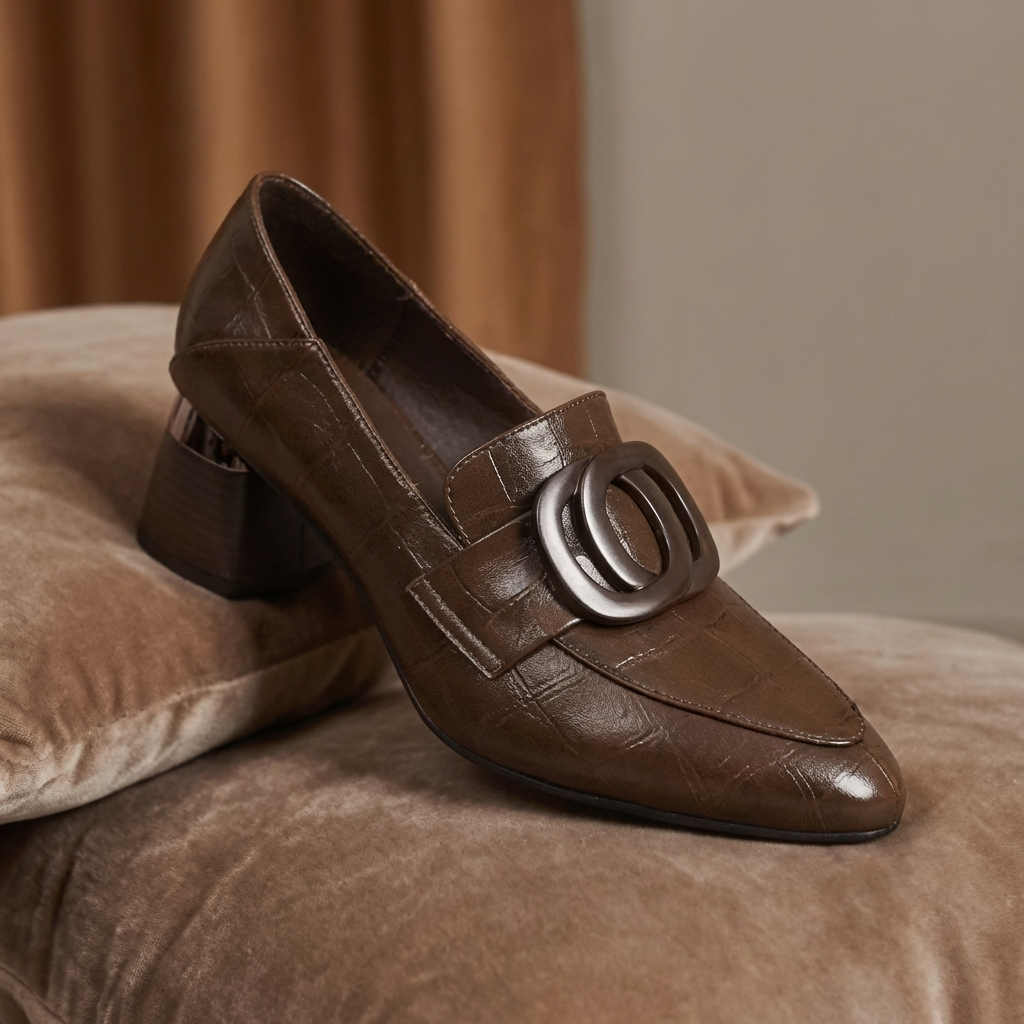 Valora Leder Loafer Tacco