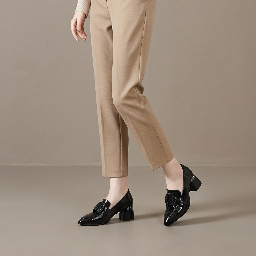 Valora Leder Loafer Tacco
