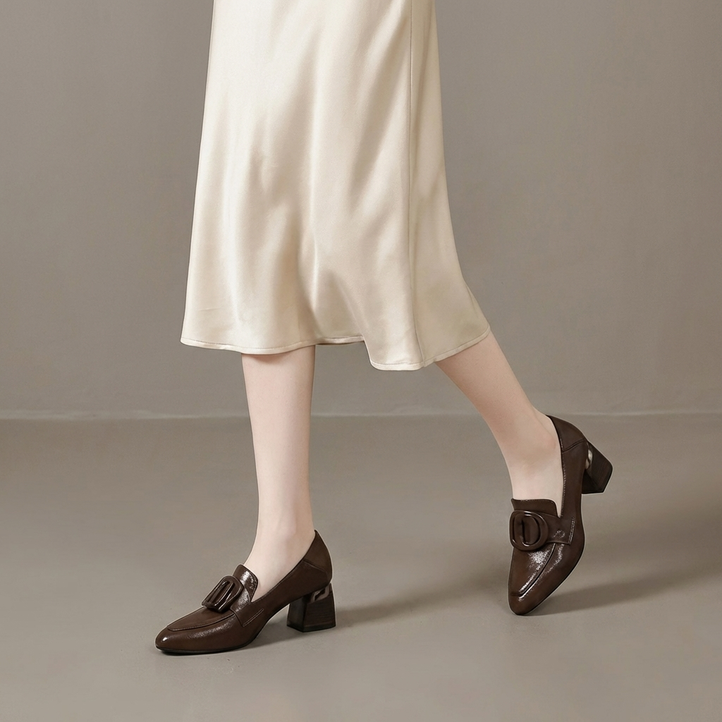 Valora Leder Loafer Tacco