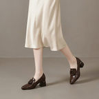 Valora Leder Loafer Tacco