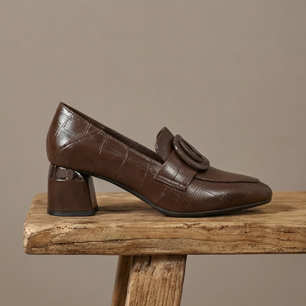 Valora Leder Loafer Tacco