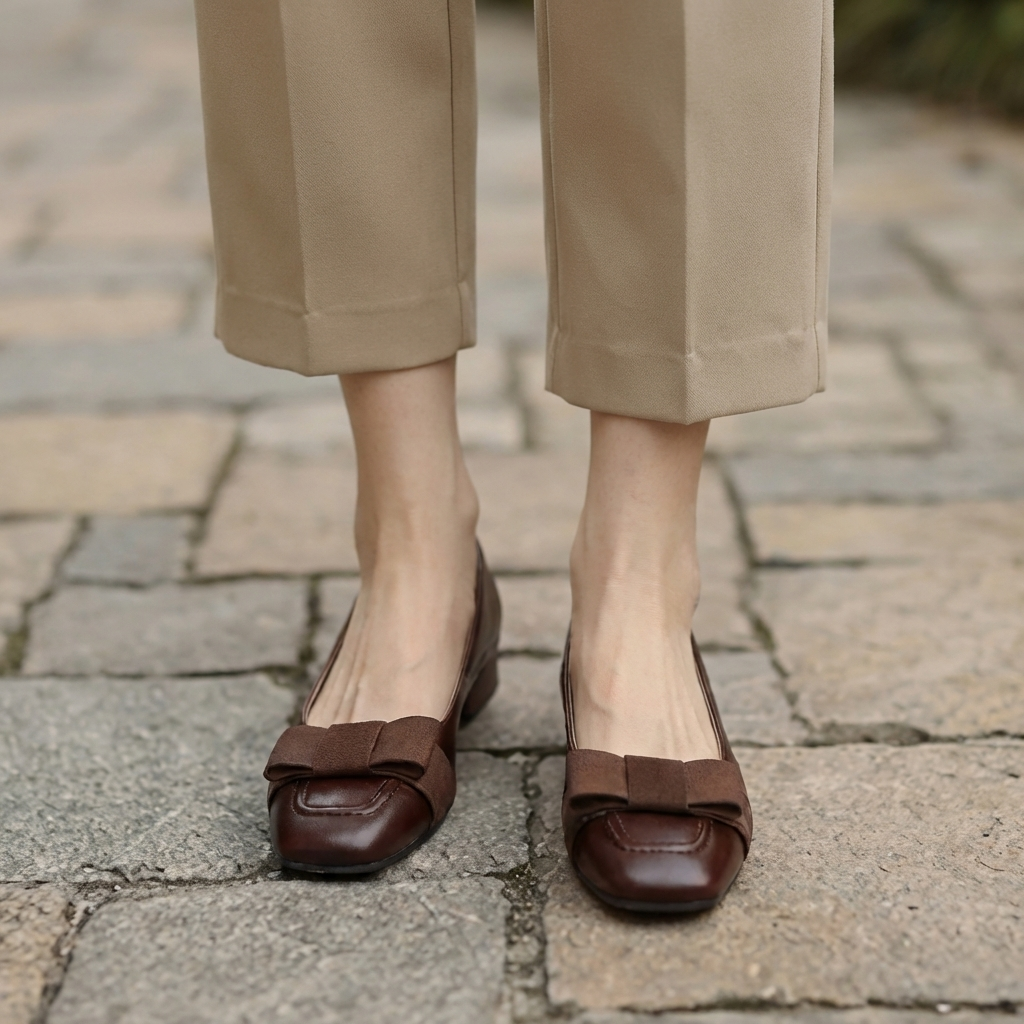Ballerine in Pelle Camille Bogen