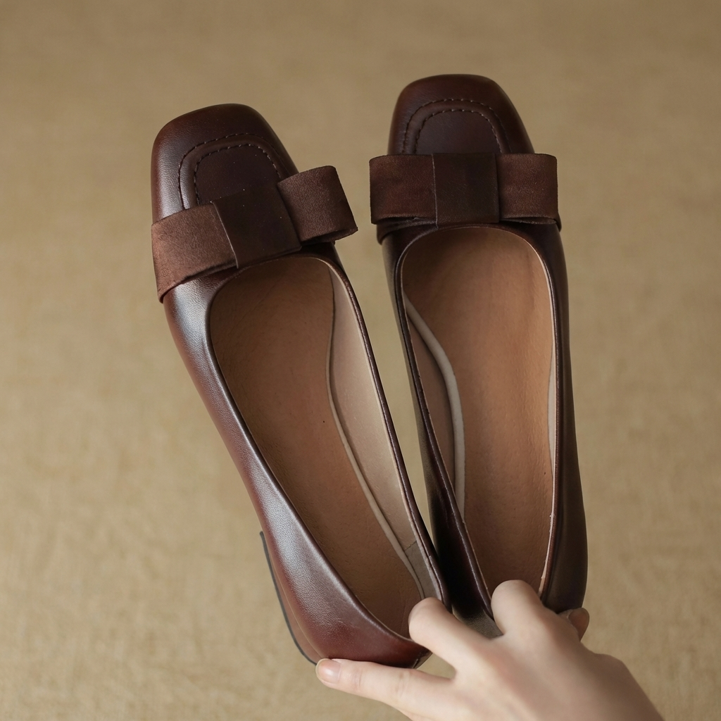 Ballerine in Pelle Camille Bogen