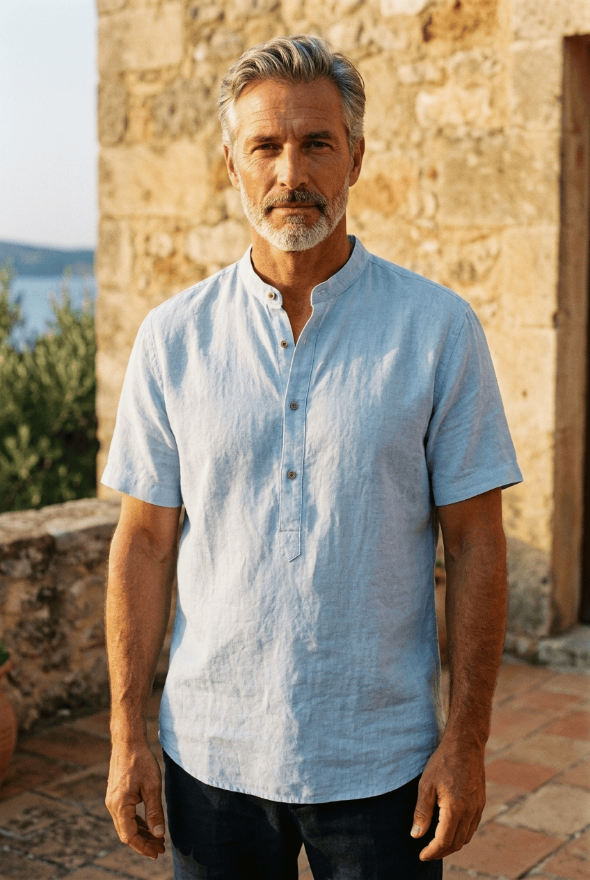 Zalecta | Camicia in Lino Provenzale