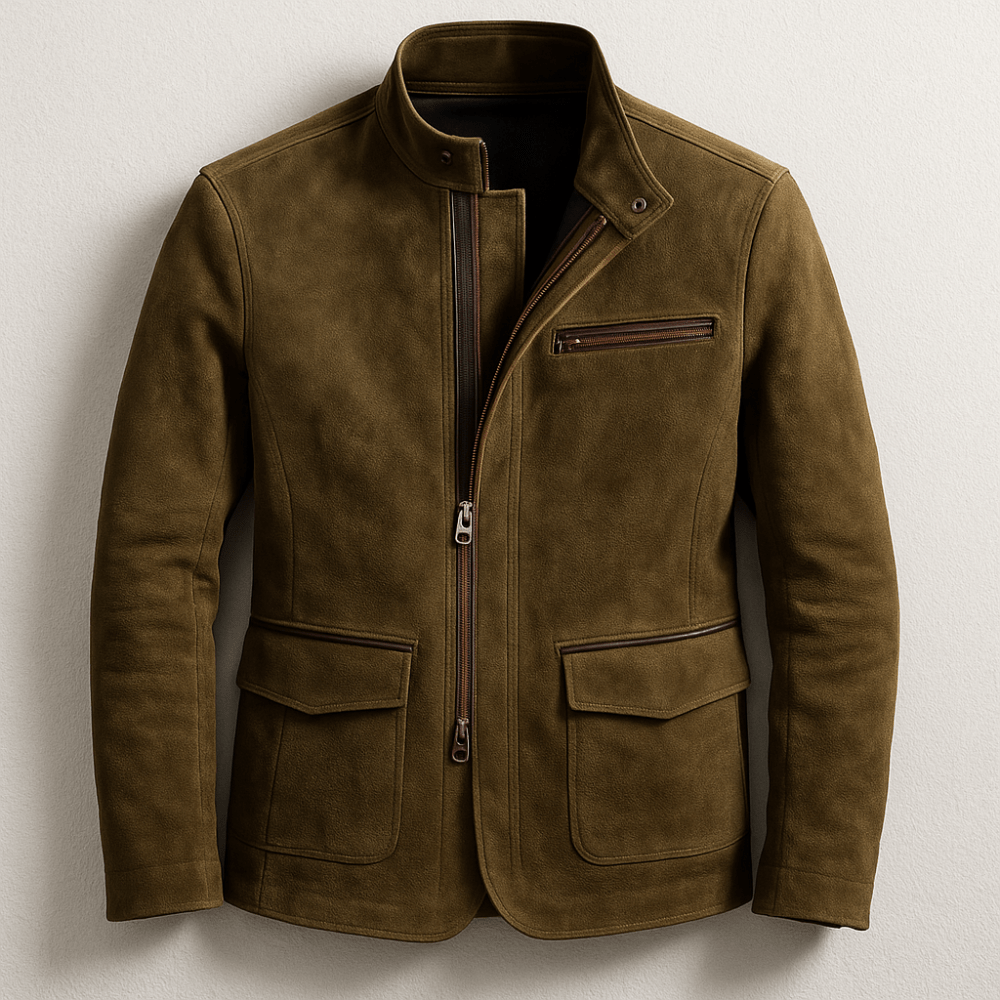 Volker | Giacca in Pelle Scamosciata
