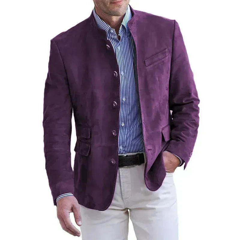 Julius | Blazer in Look Suede di Lusso