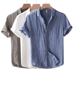 Jef | Camicia di Lino Lusso a Maniche Corte